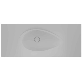 Real Stone Avocado Etajerli 90x50 Beyaz Granit Banyo Lavabosu