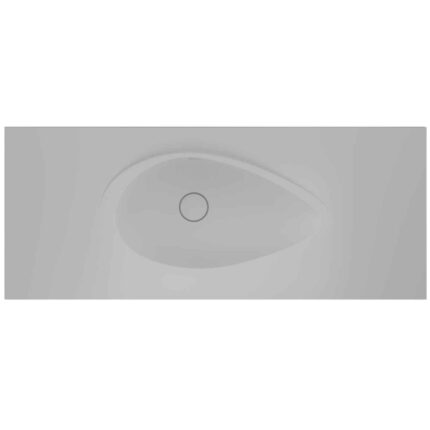 Real Stone Avocado Etajerli 90x50 Beyaz Granit Banyo Lavabosu