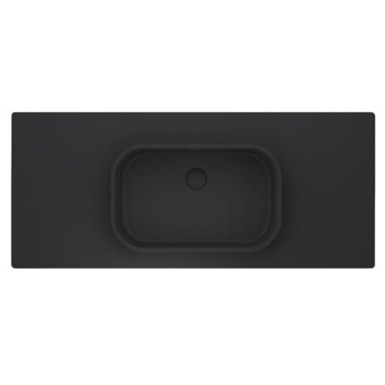 Real Stone Pure Etajerli 60x50 Antrasit Granit Banyo Lavabosu