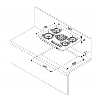 Teka Siyah Ankastre Set ( HAK 625 BK BörekŞefim  - ATV 60 Siyah - Teka Hf Lux 70 5g Aı Al Tr Cı Ankastre Ocak ) - Görsel 5