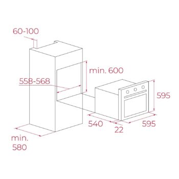 Teka Siyah Ankastre Set ( HAK 625 BK BörekŞefim  - ATV 60 Siyah - Teka Hf Lux 70 5g Aı Al Tr Cı Ankastre Ocak ) - Görsel 6