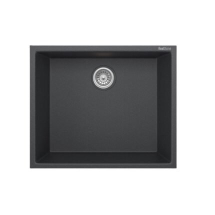 Real Stone Steep 50x40 Antrasit Granit Mutfak Eviyesi