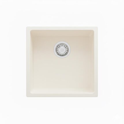 Real Stone Steep 40x40 Beyaz Granit Mutfak Eviyesi