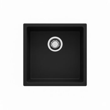 Real Stone Steep 40x40 Siyah Granit Mutfak Eviyesi