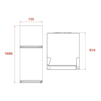 Teka RTF 54760 SS 75 cm 535 lt Inox No Frost Solo Buzdolabı - Görsel 3