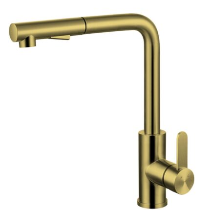 Crauf Attivo 4070 Altın Spiralli Mutfak Eviye Bataryası