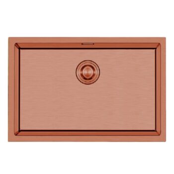 Crauf Stella 4454 PVD Bakır 50×40 El Yapımı Eviye-Attivo 4070 Bakır Spralli̇ Batarya Seti - Görsel 2