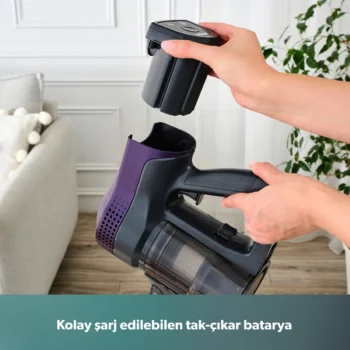 Homend Dustrider 1266H Dikey Süpürge Mor - Görsel 8