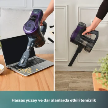Homend Dustrider 1266H Dikey Süpürge Mor - Görsel 10