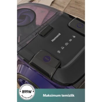 Homend Dustroyer 1255H Yatay Süpürge Mor Siyah - Görsel 2