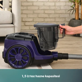 Homend Dustroyer 1255H Yatay Süpürge Mor Siyah - Görsel 6
