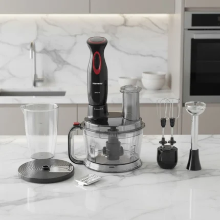 Homend Functionall 2851H Mutfak Robotu Siyah Kırmızı