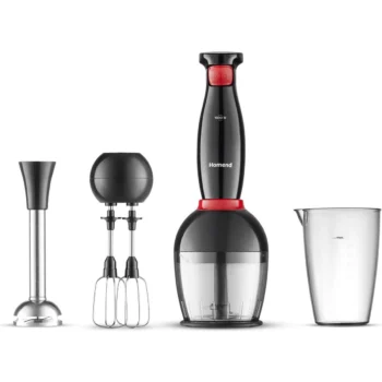 Homend Handmaid 1967H Blender Set Siyah Kırmızı