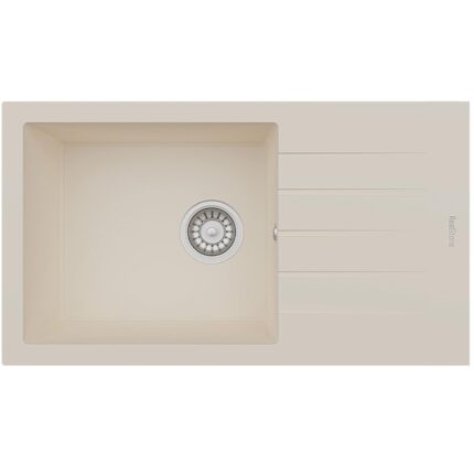 Real P011 Assos 86 XL Krem Granit Mutfak Eviyesi 86×43.5 Cm