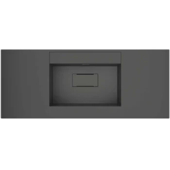Real Stone Flatstone 70x50 Antrasit Etajerli Granit Banyo Lavabosu