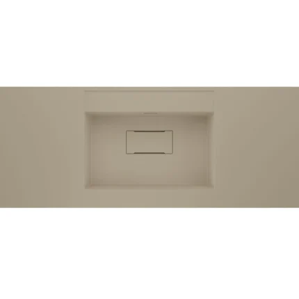 Real Stone Flatstone 80x50 Krem Etajerli Granit Banyo Lavabosu