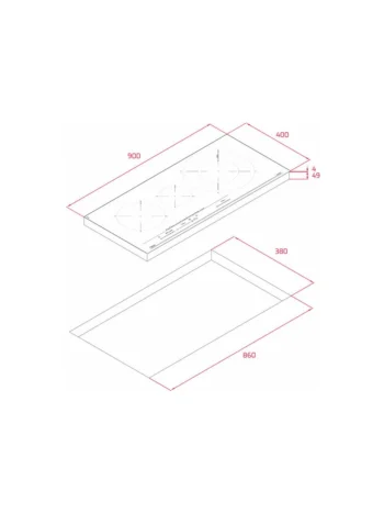 Teka IZC 93301 MST BK 90 Cm İndüksiyon Ocak - Görsel 2