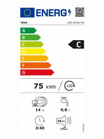 Teka DFS 46760 WH Solo Bulaşık Makinesi - Görsel 7