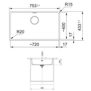Franke Maris Mrg 210 110-72 Avena Granit Mutfak Eviyesi - Görsel 2