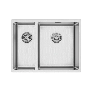 GL General Redux 58x44 Inox Petek Dokulu Sol 1,5 Gözlü Paslanmaz Çelik Mutfak Eviyesi - Görsel 3