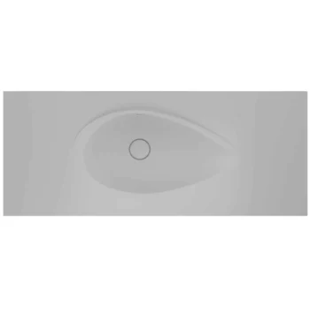 Real Stone Avocado Etajerli 100x50 Beyaz Granit Banyo Lavabosu
