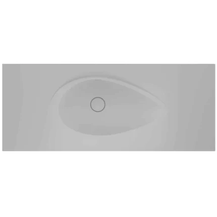 Real Stone Avocado Etajerli 100x50 Beyaz Granit Banyo Lavabosu