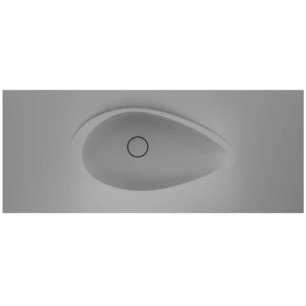 Real Stone Avocado Etajerli 80x50 Gri Granit Banyo Lavabosu
