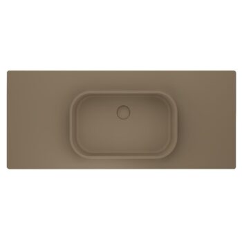 Real Stone Pure Etajerli 70x50 Cappucino Granit Banyo Lavabosu