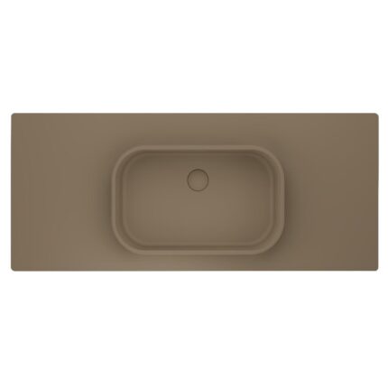 Real Stone Pure Etajerli 70x50 Cappucino Granit Banyo Lavabosu