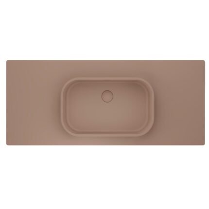 Real Stone Pure Etajerli 70x50 Pudra Granit Banyo Lavabosu