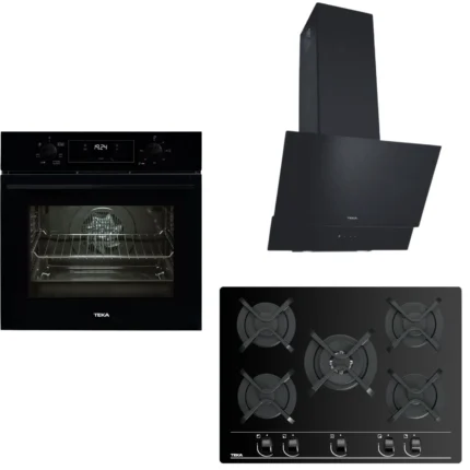 Teka Ankastre Set Siyah ( Hak 625 BK Börek Şefim - ATV 60 BK - GBC 75030 BK )