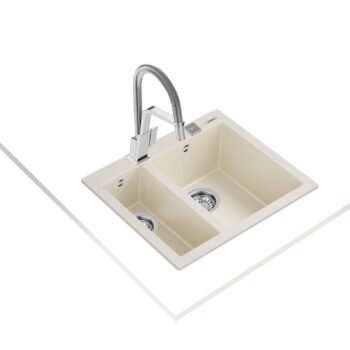 Teka ForSquare 2B 590 TG Bright Cream Granit Mutfak Eviyesi - Görsel 2