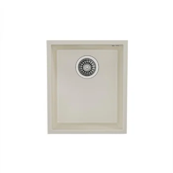 Teka Square 34.40 TG Tek Hazneli Bright Cream Tezgahaltı Granit Mutfak Eviyesi
