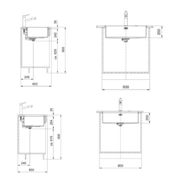 Franke Mythos Masterpiece BXM 210/110-68 Antrasit Eviye - Görsel 7