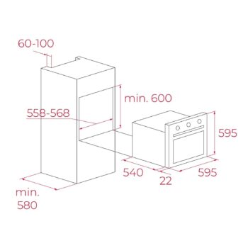 Teka HAK 629 BK AUTOPERFECT Turbo Buhar Destekli Siyah Ankastre Fırın - Görsel 2
