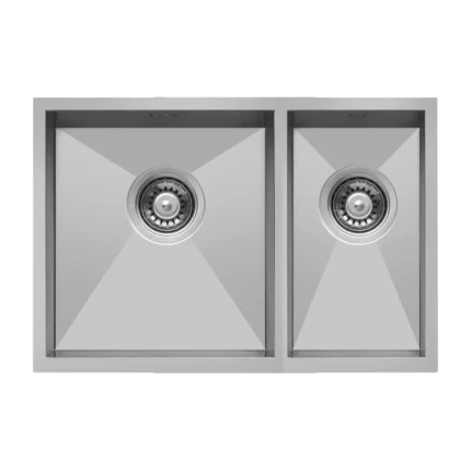 Livinox 38x40x23cm 1,5 Gözlü Damlalıksız Polisajlı Küçük Göz Sağda Paslanmaz Çelik Eviye