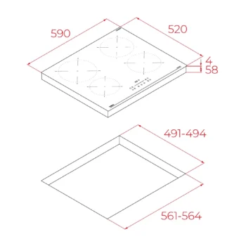 Teka IBC 64110 SSM BK  İndüksiyonlu Ocak - Görsel 9