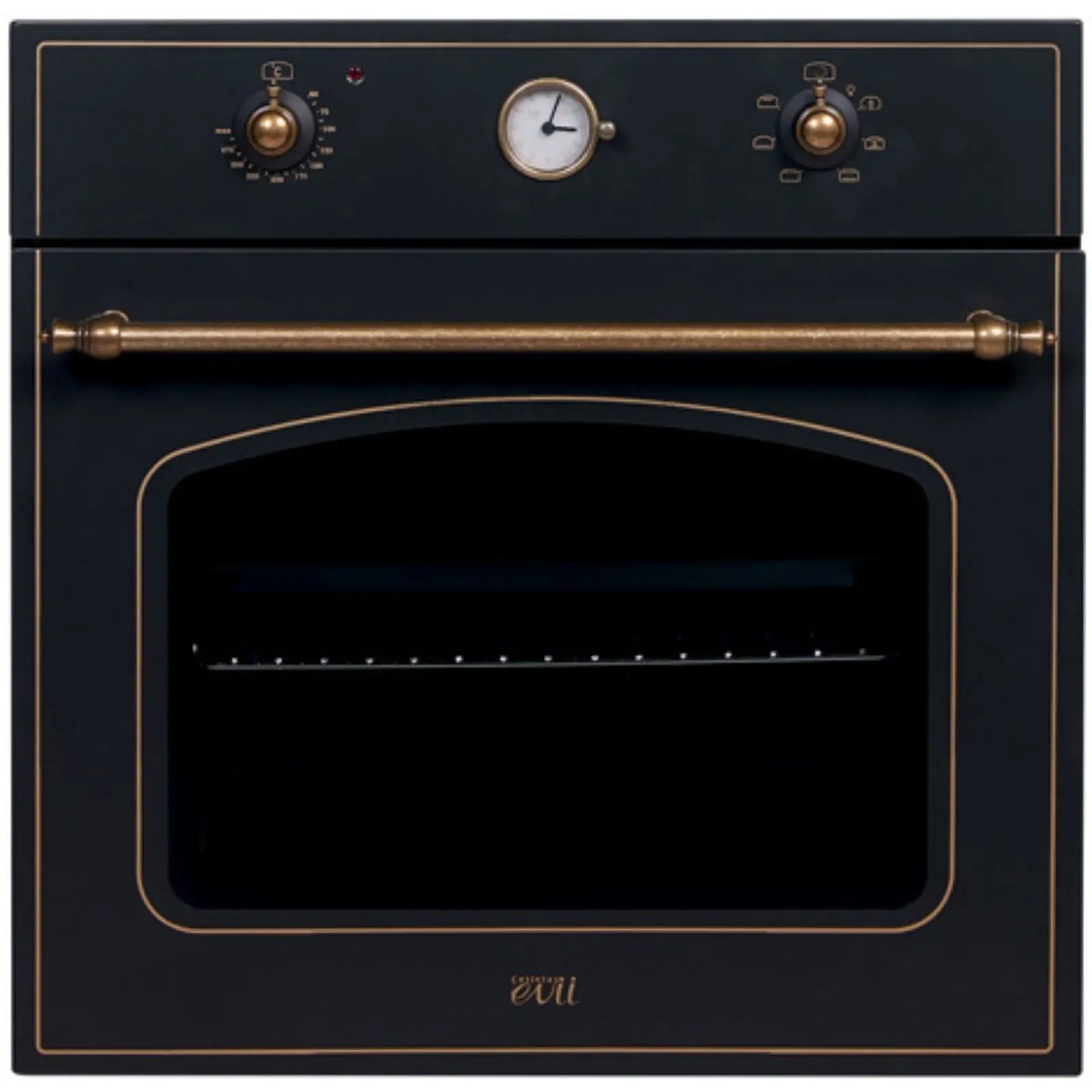 Çetintaş Evii RS 1237 Siyah Rustik Ankastre Fırın