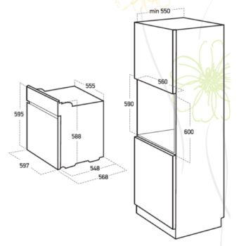Çetintaş Evii 5264 E SP AF Siyah Airfry Turbo Ankastre Fırın - Görsel 3