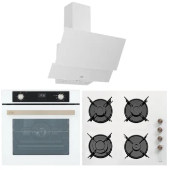 Çetintaş Evii Beyaz Ankastre Set (W 5264 E SP AF Airfry Fırın - W 848 CAT L EI Ocak -W 55221 Davlumbaz )