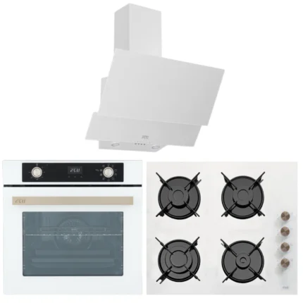Çetintaş Evii Beyaz Ankastre Set (W 5264 E SP AF Airfry Fırın - W