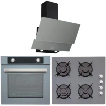 Çetintaş Evii Gri Ankastre Set ( 5264 E SP AF Gri Airfry Fırın-GR 848 CAT L EI Ocak -55221 Duvar Tipi Davlumbaz )