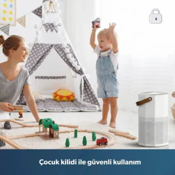 Homend 9012H Wi-Fi Destekli UV-C ve İyonizerli Akıllı Hava Temizleme Makinesi - Görsel 6
