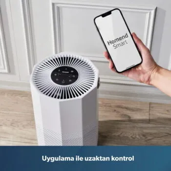 Homend 9012H Wi-Fi Destekli UV-C ve İyonizerli Akıllı Hava Temizleme Makinesi - Görsel 8