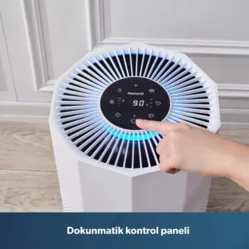 Homend 9012H Wi-Fi Destekli UV-C ve İyonizerli Akıllı Hava Temizleme Makinesi - Görsel 12