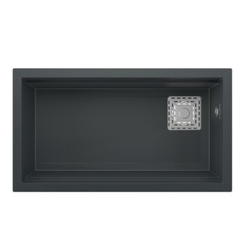 Real Stone Almila 75,5x42,4 cm Siyah Granit Mutfak Eviyesi - Görsel 2