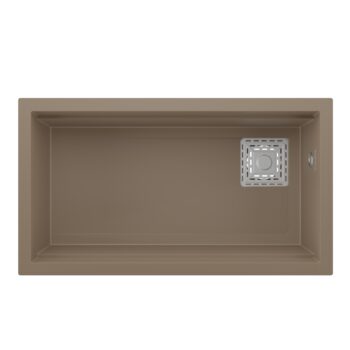 Real Stone Almila 75,5x42,4 cm Cappucino Granit Mutfak Eviyesi - Görsel 2