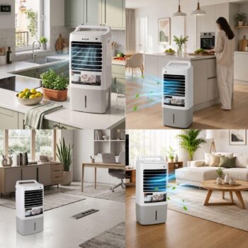 Teka Meltem Evaporatif Hava Soğutucu 10L Su Tanklı - Nemlendiricili - Dijital Kontrol - Kumandalı - Görsel 3
