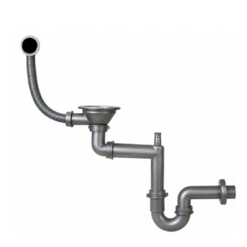 Teka Franke S-701-KYG Büyük Kafa Yuvarlak Taşmalı Uzun Vidalı Evye Sifon Takımı