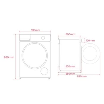 Teka D 209C W TR 9 kg Isı Pompalı Çamaşır Kurutma - WM 21041 W TR 10 kg 1400 Devir Çamaşır Makinesi İkili Set - Görsel 6